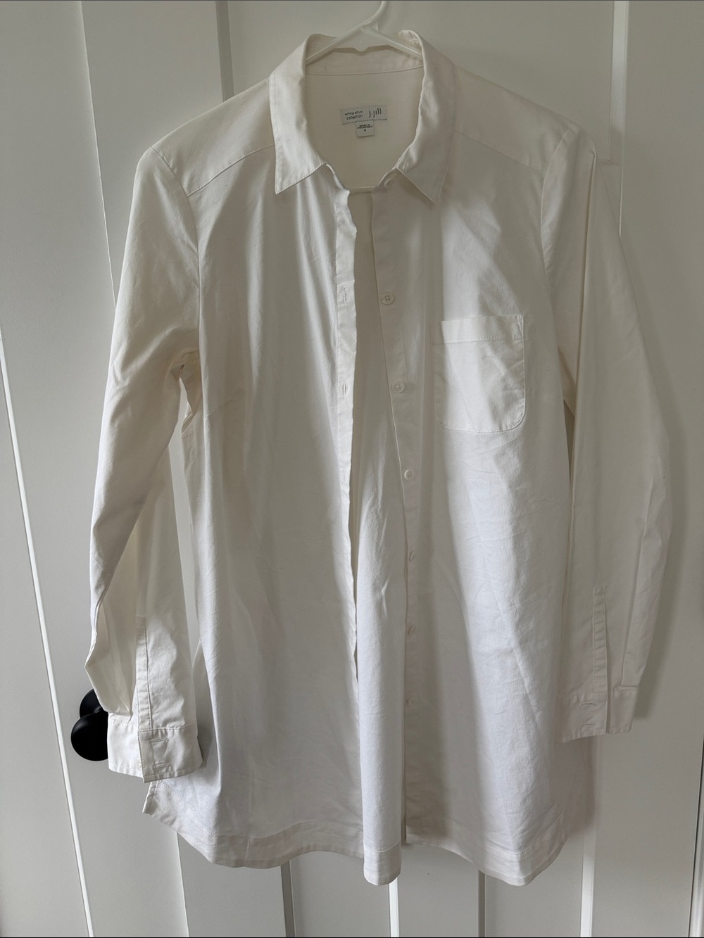 J. Jill White Women's Button-Up Shirt Blouse
